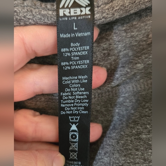RBX Gray Leggings Size Large - Picture 6 of 6